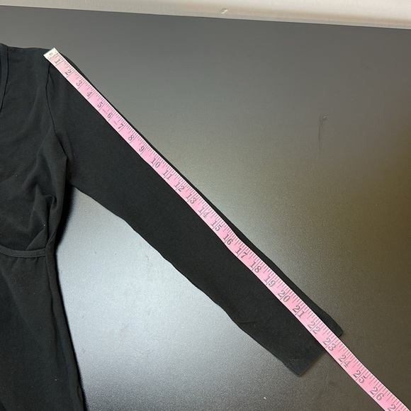 American Apparel Black Unitard Catsuit Jumpsuit Medium Bodycon Long Sleeve - Picture 11 of 16